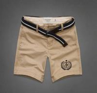 heren abercrombie and fitch casual shorts band mid-khaki zwart Koop Goedkope 7xnf7796